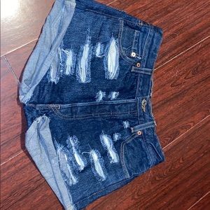 Denim shorts